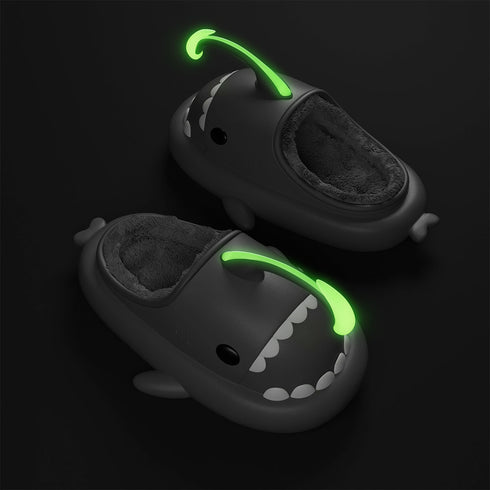 Sharkicks Basic - Invierno, Pantuflas de Tiburón Pejesapo, Tacón Abierto